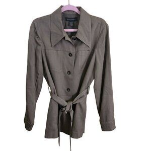 Banana Republic Silk 4 Pocket Tan Neutral Fully Lined All Season Jacket Size 10